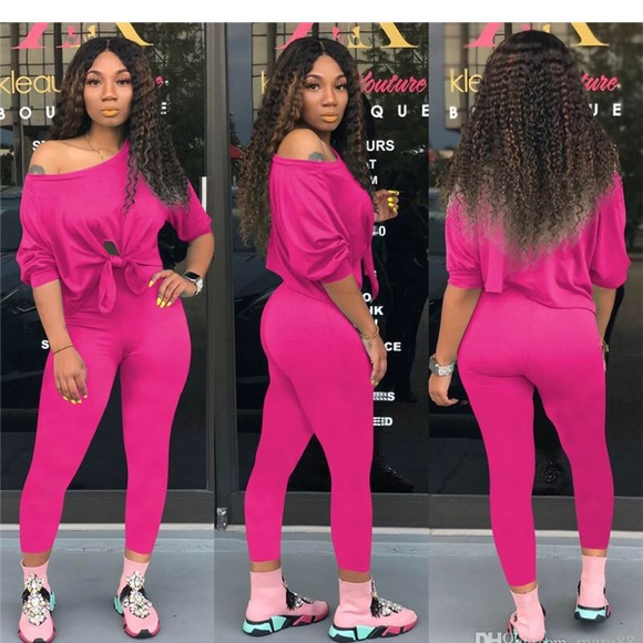 ONLY WAY STYLED Pants - Chill baby pink 2 piece set 🛍